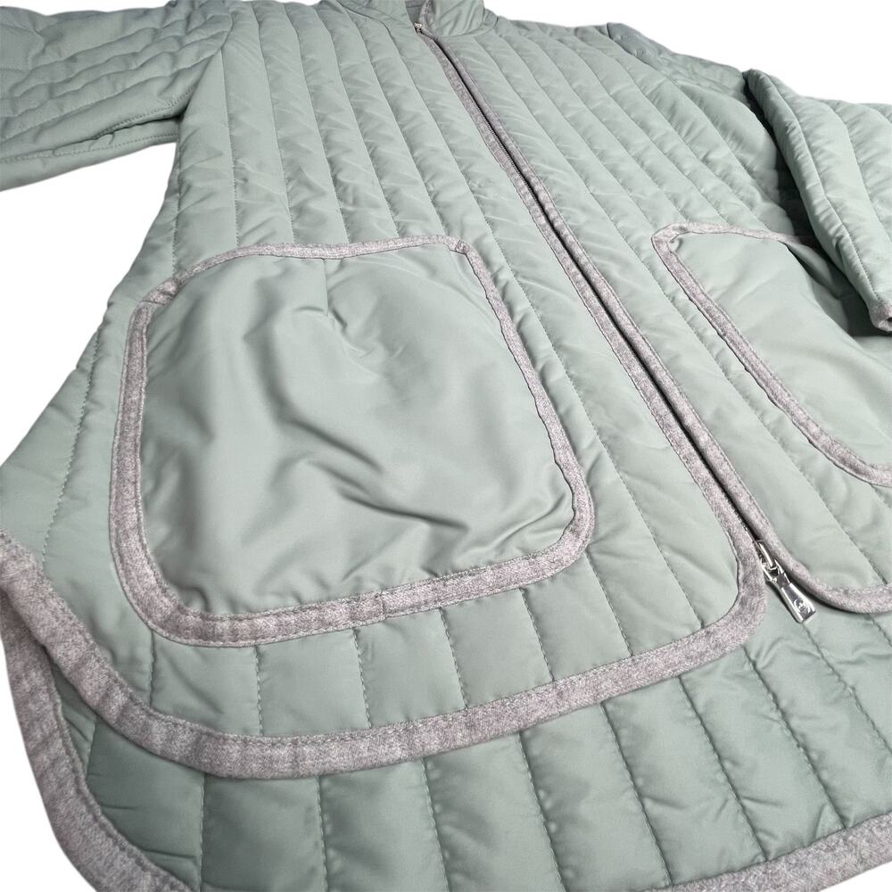 Peter Millar Pippin Quilted Travel Jacket Size Small Sage Fog Green New Golf - Picture 5 of 10